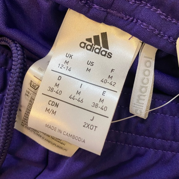 BNWT Purple Adidas Shorts - Picture 3 of 3
